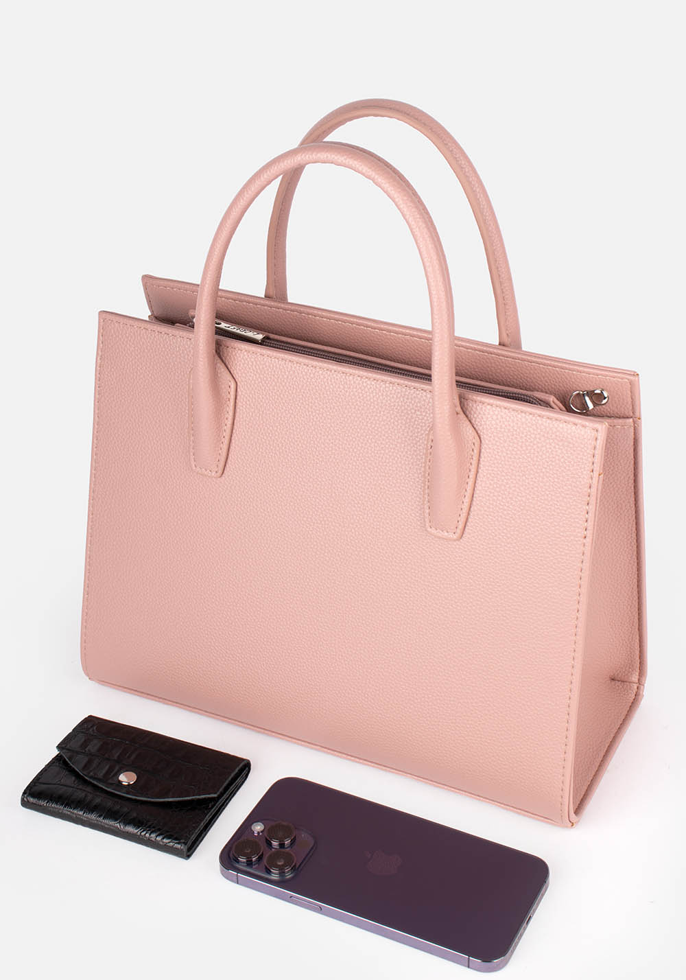 Женская сумка L-craft модель №1507 | кожзам | зернистая | цвет розовый | Р917-54 | арт. 33924 - купить от производителя оптом и в розницу